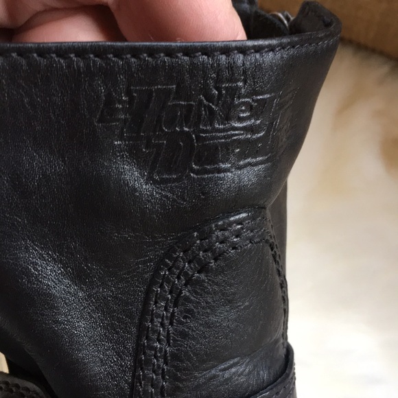 HARLEY DAVIDSON WOMEN BLACK BOOTS SIZE 9 - Picture 3 of 6